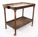 Tray table dark wood decorated with dutch tiles, in great antique condition from 
the 1920s. 
5000m2 showroom.
