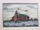 Erik 
Pontoppidan 
(1698-1764):
Nykøbing Slot 
1767.
Håndkoloreret 
kobberstik på 
papir.
Fra ...