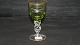 Hvidvinsglas 
Grøn #Mågeglas 
fra Lyngby 
Glasværk.
Højde 12,6 cm
Pæn og 
velholdt stand