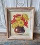 Ejnar Quaade 
lille maleri - 
olie på plade. 
Blomster i vase 
fra 1954.
Maleriet er 
signeret på ...