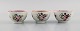 Tre antikke 
kinesiske 
tekopper i 
håndmalet 
porcelæn. Qian 
Long 
(1736-1795).
Måler: 8,5 x 
4,8 ...