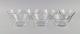 Baccarat, 
Frankrig. Syv 
skylleskåle i 
klart mundblæst 
krystalglas. 
Midt 
1900-tallet.
Måler: ...
