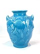 Keramik vase 
med lyseblå 
glasur af 
Knapstrub 
keramik fra 
omkring 
1960erne. Vasen 
er i flot brugt 
...