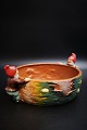Old German 
painted 
terracotta bowl 
from the 50s 
with 2 gnomes 
on the edge of 
the bowl. 
The ...