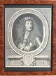 Pierre Landry (1630-1701):Portræt af HM Kong Ludvig XIV af Frankrig 1667.Kobberstik på ...