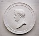 Portræt af 
Napoleon i 
profil i relief 
på platte fra 
Royal 
Copenhagen fra 
anden halvdel 
af 19. ...