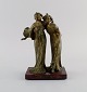 Lucien Charles Edouard Alliot (1877-1967), fransk billedhugger. Art nouveau bronzeskulptur. ...