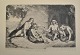Frølich, Lorens 
(1820 - 1908) 
Danmark: Perseus 
og de tre 
blinde 
Gorgo-søstre. 
Ætsning. Sign.: 
...