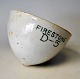 Sjælden latex 
gummi opsamler 
kop af 
porcelæn, ca. 
1940 fra 
Firestone 
Plantagen, 
Liberia. H. 8,5 
...