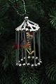 Fin gammel 
juletræs pynt 
fra 40érne i 
form af lille 
fuglebur med 
glas perler og 
lille stof fugl 
...