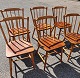 Børge Mogensen iningchairs in beech with seats in solid teak.Very rare chair.Price for the set.