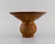 Patrick Nordstrøm / Carl Halier for Royal Copenhagen. Antique unique vase in 
glazed ceramics. Beautiful glaze in light brown shades. Dated 1917.
