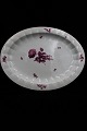 Rare Royal Copenhagen oval dish in Purple Flower - Edged with gold edge. 
48x37cm. 
424/8541. 2.sort. (1870-90)