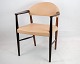 Skrivebordsstol 
/ armstol i 
palisander med 
lyst natur 
læder Designet 
af Kurt Olsen 
fra ...