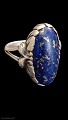 Evald Nielsen Ring med Lapis Lazuli str 50