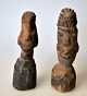 Afrikanske træfigurer, 19. årh. H.: 9 cm. NB: Sælges kun samlet.