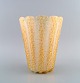 Barovier og 
Toso, Venedig. 
Stor vase i 
mundblæst 
kunstglas med 
indlagte bobler 
og ...