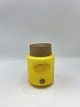 Holmegaard palet gul te krukkeMed egetræs låg Med Gammel label Højde 12 cm