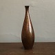 Japansk vase af patineret og marmorreret messing/bronze Stempel med monogram i bunden.H. 24 ...