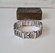 Beautiful 
vintage silver 
bracelet
Length 19 cm. 
Width 2 cm. 
Stamped BM - 
830s 
Appears with 
...