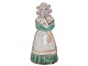 Hjorth keramik miniature figur, dame i egnsdragt.Højde 9,2 cm.Perfekt stand uden fejl.