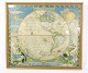 Et kort over den vestlige halvkugle med titel ”Map of discovery” fra omkring 1920’erneMål i ...