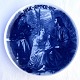 Bucha & Nissen, Juleplatte, 1917, 21cm i diameter *Perfekt stand*
