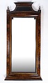 Spejl af hånd poleret mahogni, med udskæringer, lavet i Danmark fra omkring 1880'erneMål i cm: ...