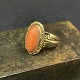 Ring with coral from the beginning of the 20th century