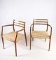 Dette sæt af to 
armstole i 
model NO 62 er 
en sjældent set 
udgave af det 
ikoniske design 
af N.O. ...