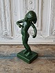 "Venus Glypogos" af Kai Nielsen for P.Ibsen, figur af grønglaseret terracotta. Signeret Kai ...
