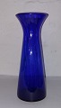 Hyacintglas glas vase I Blå farve. Fremstillet på dansk Glasværk. Fremstår I god stand uden ...