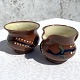 Seidelin keramik, Faaborg, Sukker / Fløde, Skål 8,5cm i diameter, Kande 7cm i diameter *Små ...