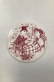 Bjørn Wiinblad: Red December plate from Nymølle - MIRAKEL