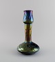 Kralik, Bohemia. Smalhalset art nouveau vase i iriserende mundblæst kunstglas. ...