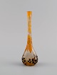 Daum Nancy, Frankrig. Art nouveau Prunellier vase i matteret mundblæst kunstglas med orange ...