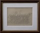 Eiler Braae 1878-1914. Blyant tegning med passepartout i sort ramme. Motiv af 6 dansende ...