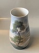 Bing og Grøndahl #Art Nouveau vase med landskab Dek nr #8409 / 209Mål 20,7 cm Pæn og ...