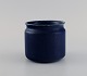 Edith Sonne for Saxbo. Vase i glaseret keramik. Smuk glasur i blå nuancer. Midt 
1900-tallet. 
