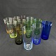 Set of 12 colored soda glasses from Holmegaard
