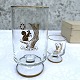Holmegaard, 
Julens glas, 
1966, Stort 
13,5cm høj, 7cm 
i diameter, 
Lille 6,5cm 
høj, 5cm i 
diameter ...