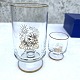 Holmegaard, 
Julens glas, 
1970, Stort 
13,5cm høj, 7cm 
i diameter, 
Lille 6,5cm 
høj, 5cm i 
diameter ...