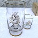 Holmegaard, 
Julens glas, 
1969, Stort 
glas 13,5cm 
høj, 7cm i 
diameter, Lille 
glas 6,5cm høj, 
5cm ...
