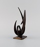 M. Joffroy, Frankrig. Sjælden modernistisk bronze skulptur. EDF, Pimingui. Midt ...