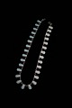 Gammel halskæde i sterling sølv & lysblå emalje.Længde : 36cm. Stemplet: V.S. (V. Seerup ...
