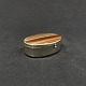 Large oval pill box with ribbon agat