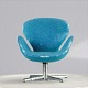 Brio miniture Svanen, blå design stol oprindelig designet af Arne Jacobsen. Lavet til ...