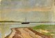 Dansk kunstner 
(20. årh.): En 
båd på vandet. 
Olie på lærred. 
Signeret: VL 
1919. 25 x 38 
...