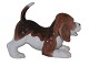 Royal 
Copenhagen 
hundefigur, 
beagle.
Dekorationsnummer 
564.
2. sortering.
Længde 16,0 
...