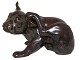 Stor Bing & 
Grøndahl 
keramik figur 
af fransk 
bulldog med 
såkaldt 
bjørneglasur.
Designet og 
...